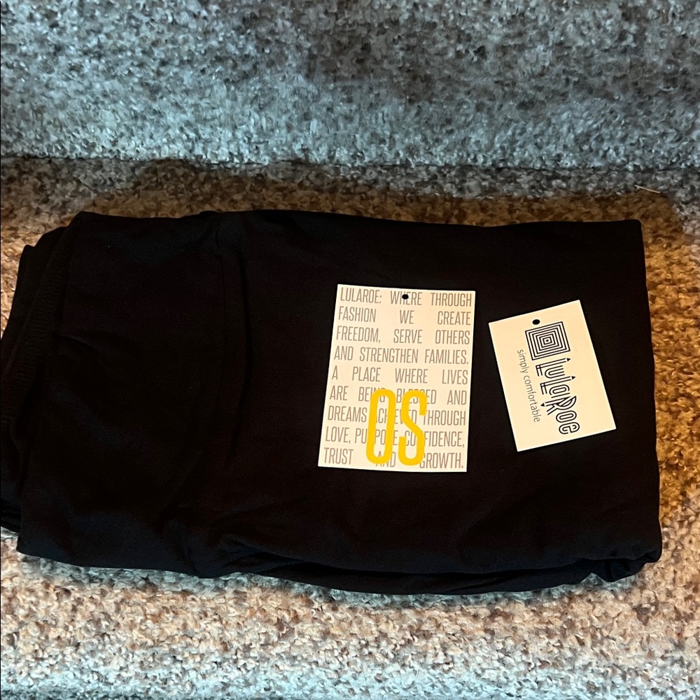 LuLaRoe Black Tween/OS Leggings